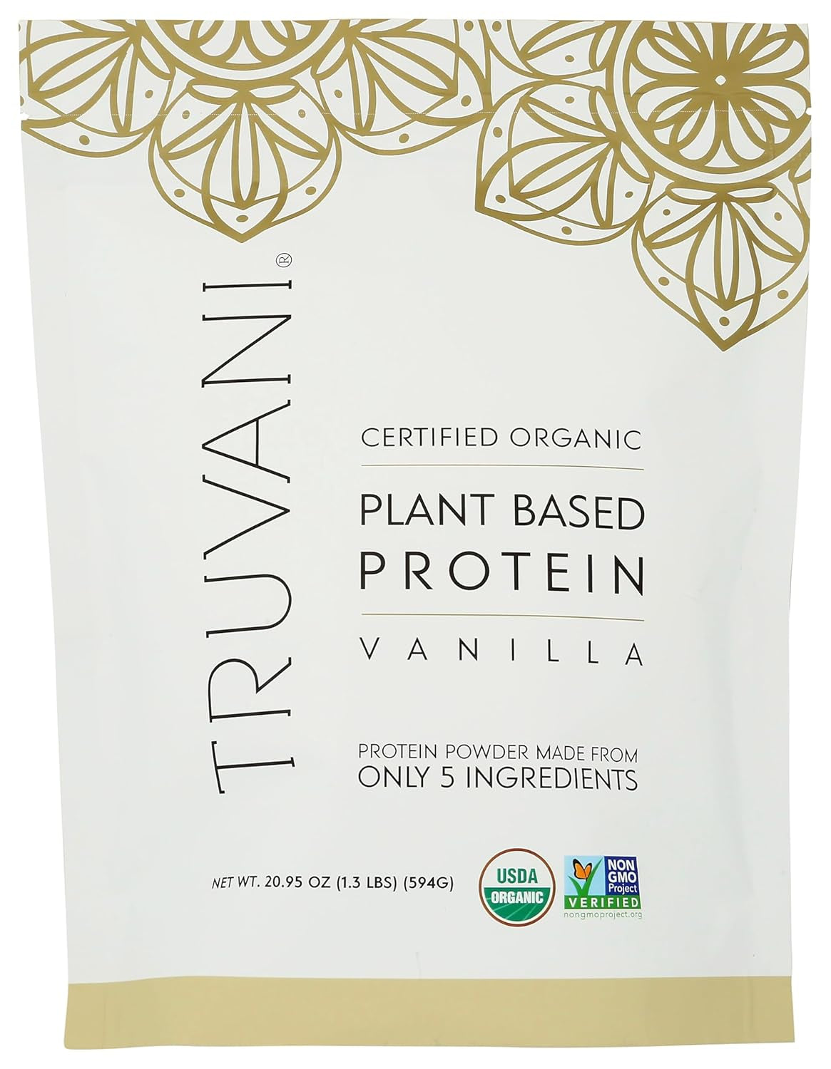 Vegan Pea Protein Powder | Vanilla | 20G Organic Plant Based Protein per Serving | 20 Servings | Keto | Gluten & Dairy Free | Low Carb | No Added Sugar