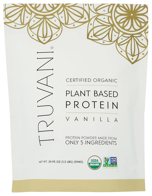 Vegan Pea Protein Powder | Vanilla | 20G Organic Plant Based Protein per Serving | 20 Servings | Keto | Gluten & Dairy Free | Low Carb | No Added Sugar