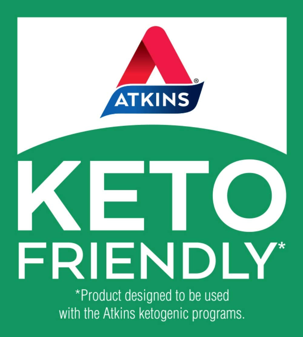 Atkins Chocolate Chip Granola Protein Meal Bar, High Fiber, 17G Protein, 1G Sugar, 3G Net Carbs, Meal Replacement, Keto Friendly, 5 Count