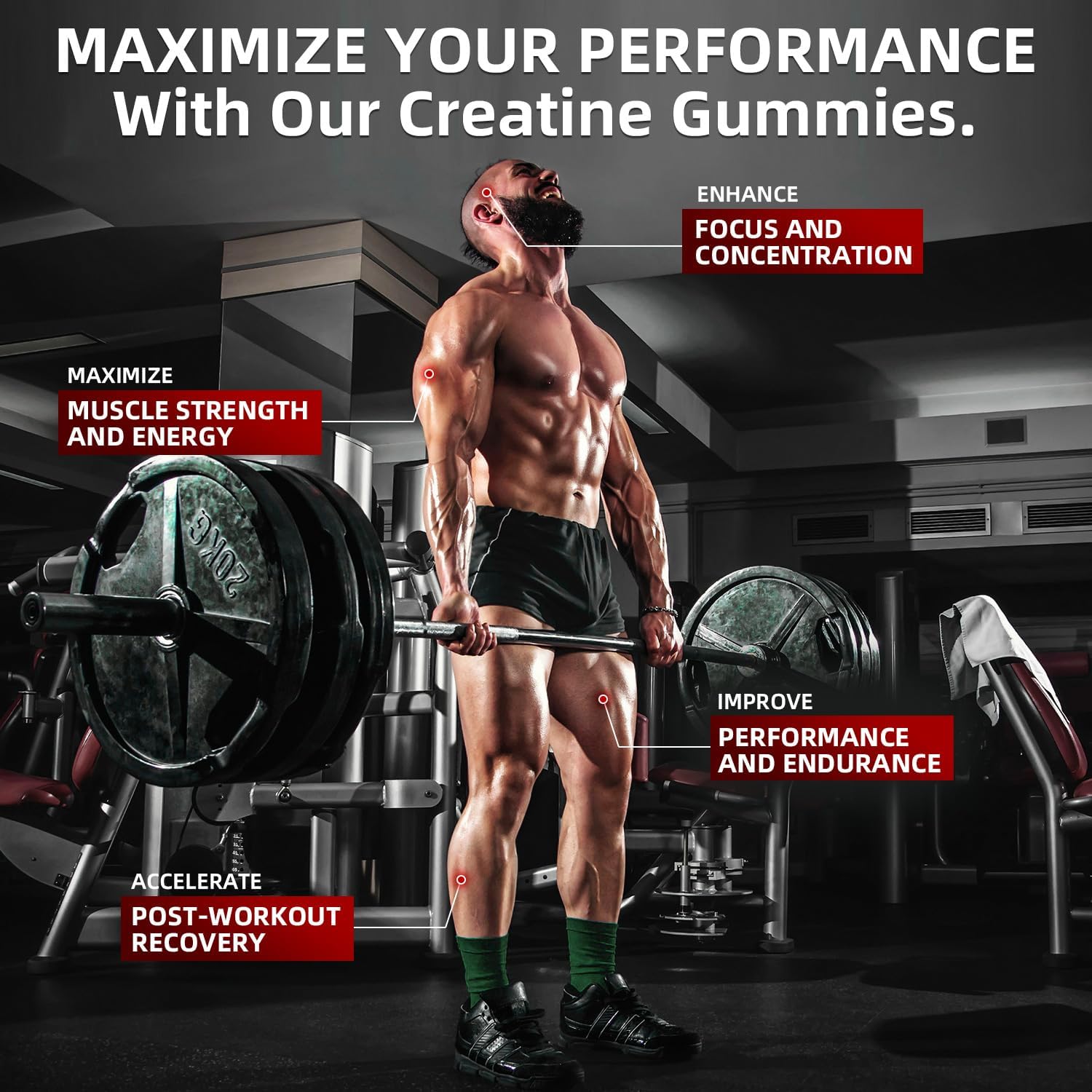 Creatine Gummies strawberry flavor