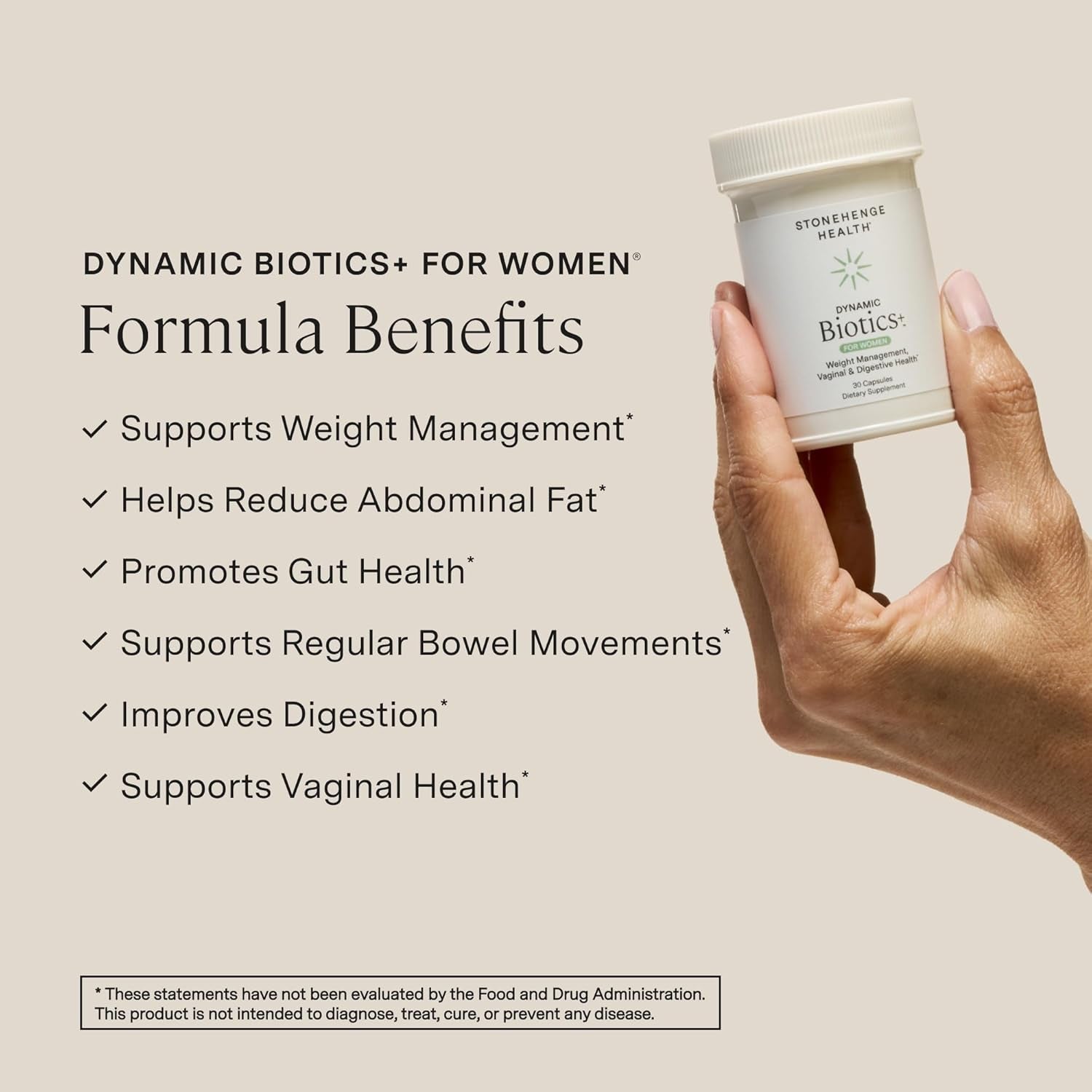 Women's Probiotic with 70 Billion CFU, 24 Strains & Prebiotic Fiber for Weight Management, Focus, Mood, Digestive, Vaginal, and Immune Support - Non-GMO, 30 Delayed-Release Vegetarian Capsules