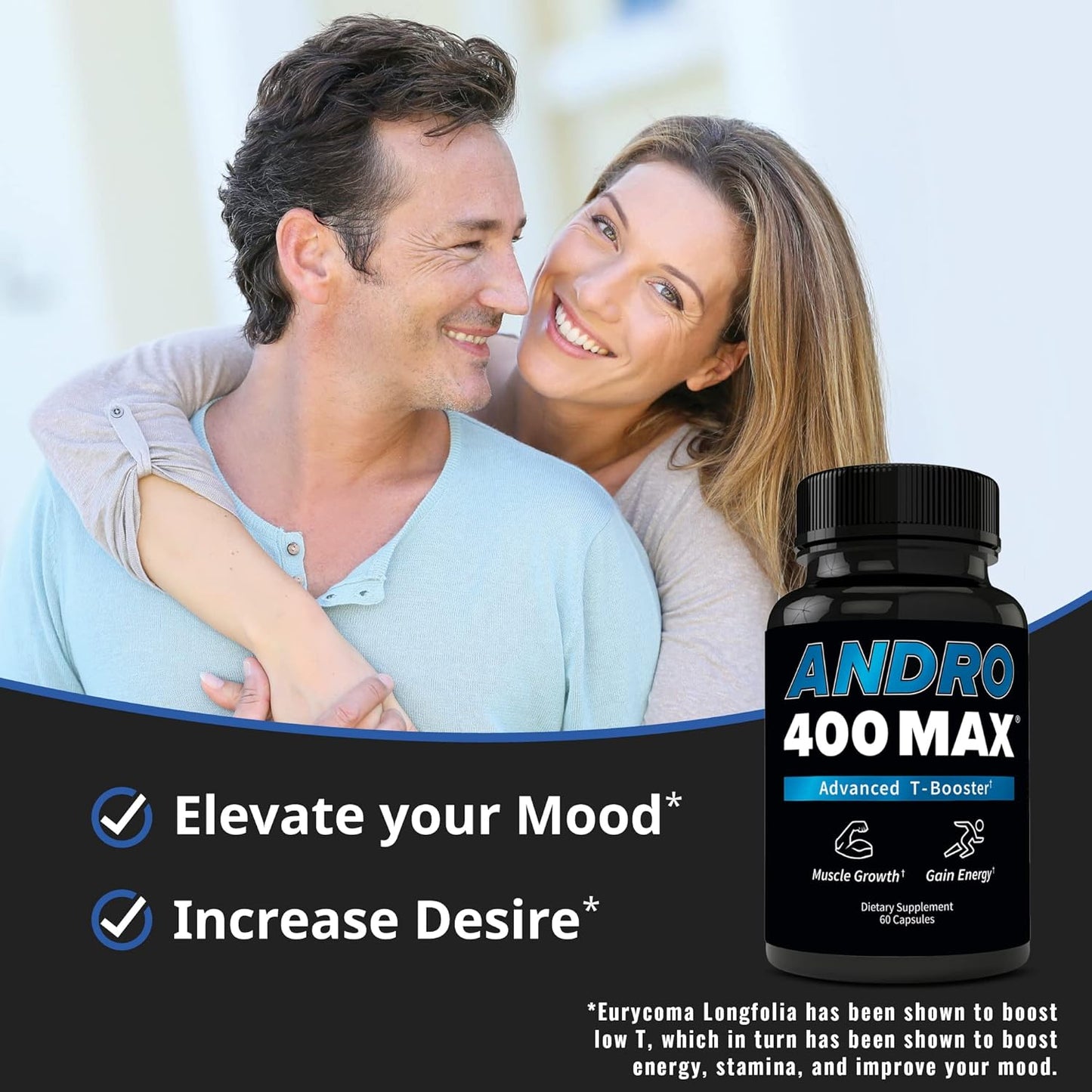 Max Advanced T-Support & Nitric Oxide Booster – Tongkat Ali with L-Arginine & L-Citrulline – Supports Blood Flow, Circulation, and Physical Performance – 1 Pack, 60 Capsules