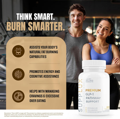 GLP-1 Weight Loss Support – Appetite Control & Metabolism, 3Rd Party Tested, 60 Pills